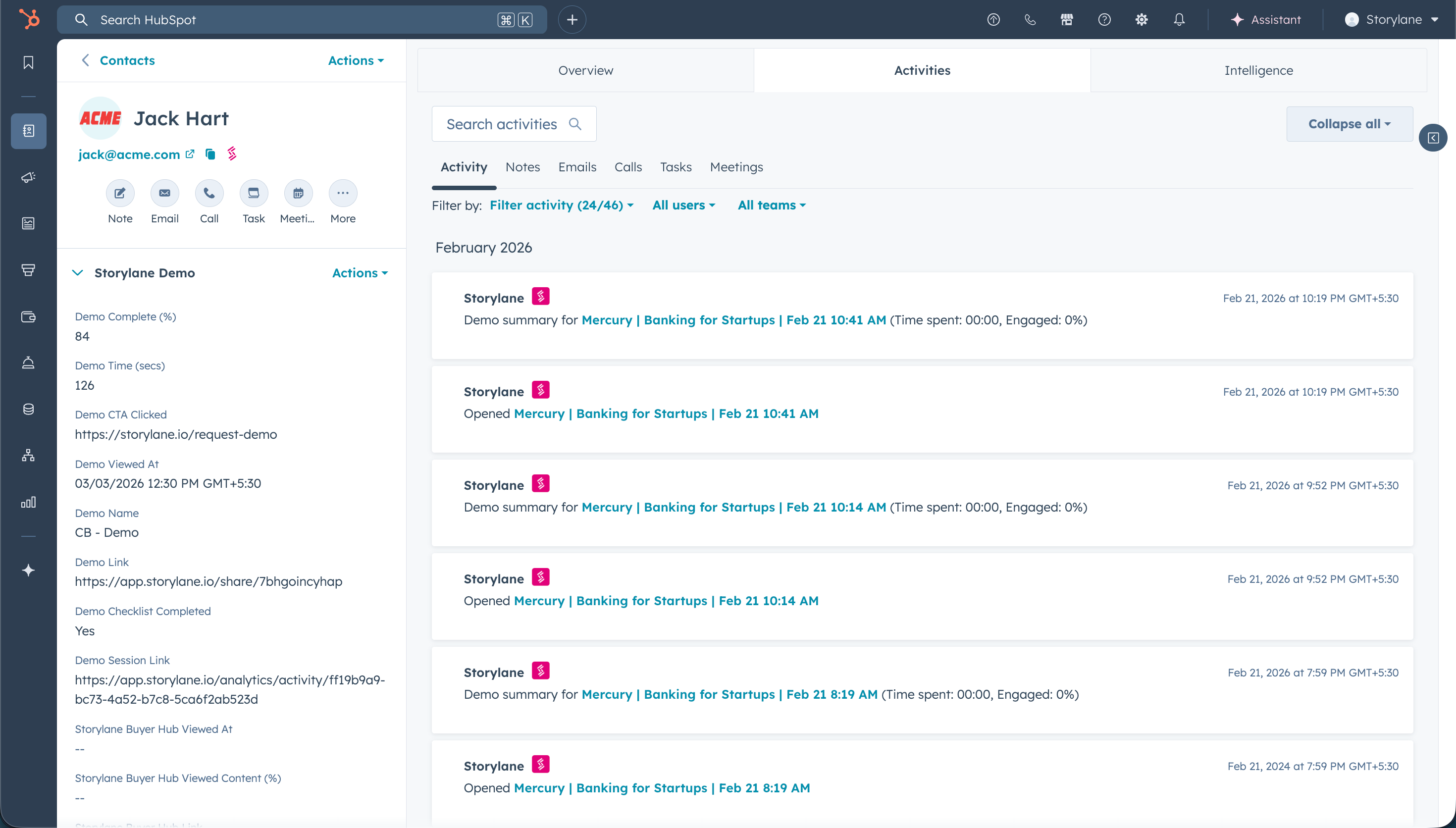2_9 - See Demo Interactions in HubSpot